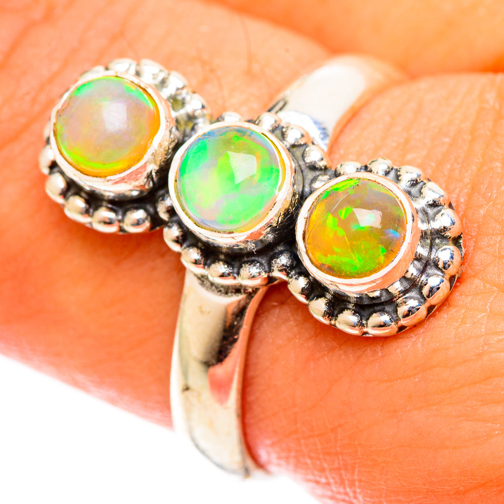 Ethiopian Opal Rings handcrafted by Anasilvercos - RING122022