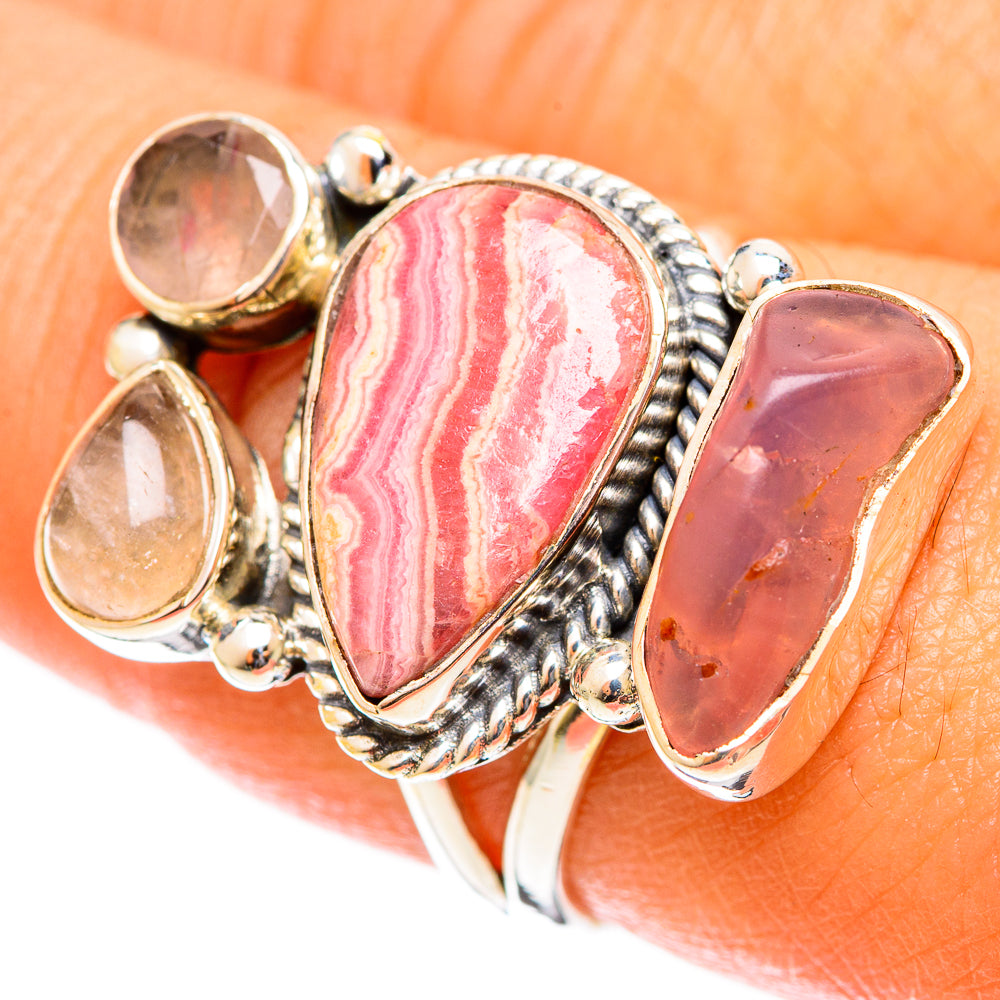 Rhodochrosite Rings handcrafted by Anasilvercos - RING122042