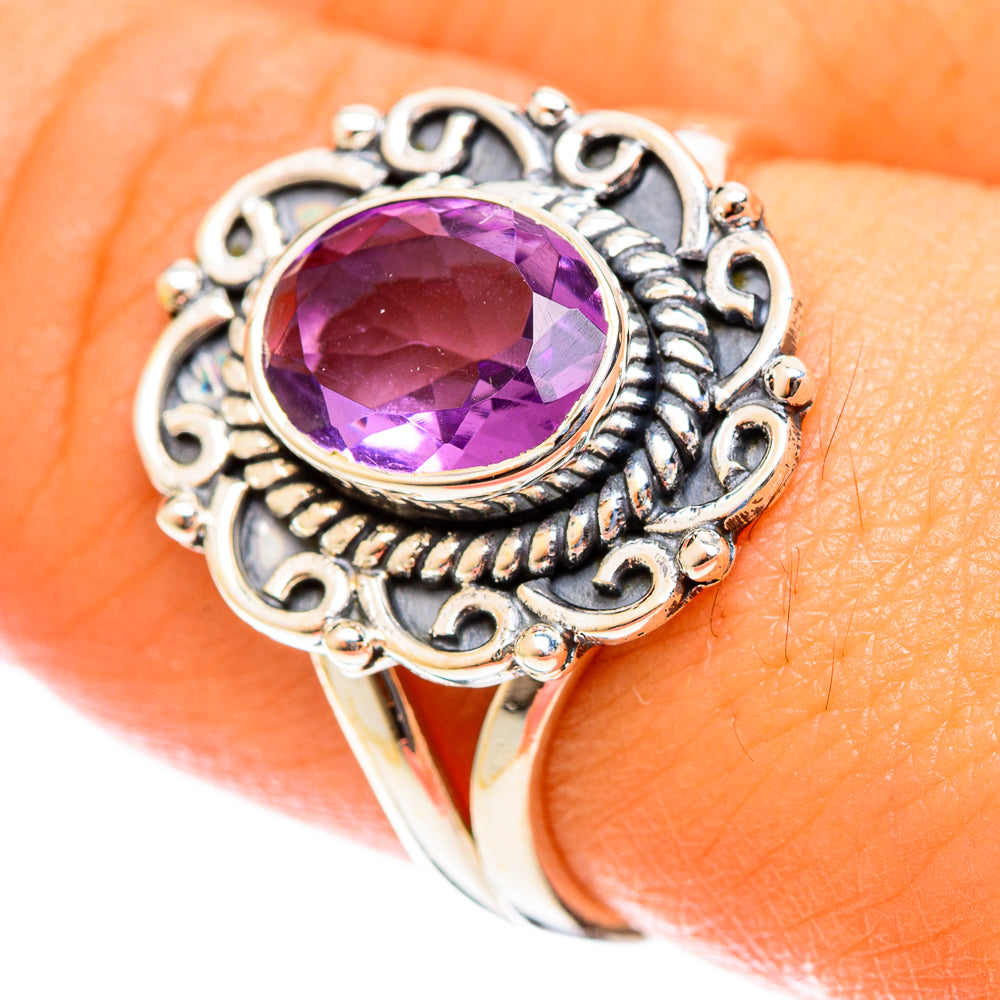 Amethyst Rings handcrafted by Anasilvercos - RING122043
