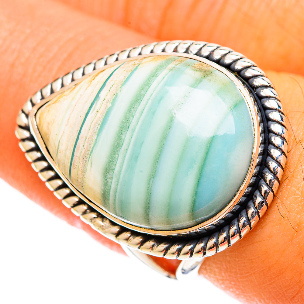 Green Jasper Rings handcrafted by Anasilvercos - RING122058