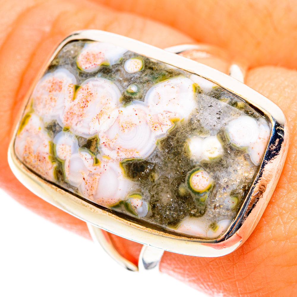 Ocean Jasper Rings handcrafted by Anasilvercos - RING122060