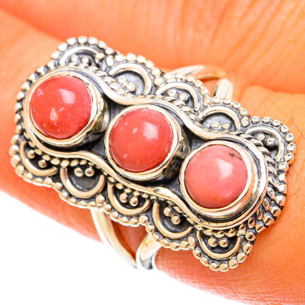Pink Opal Rings handcrafted by Anasilvercos - RING122066