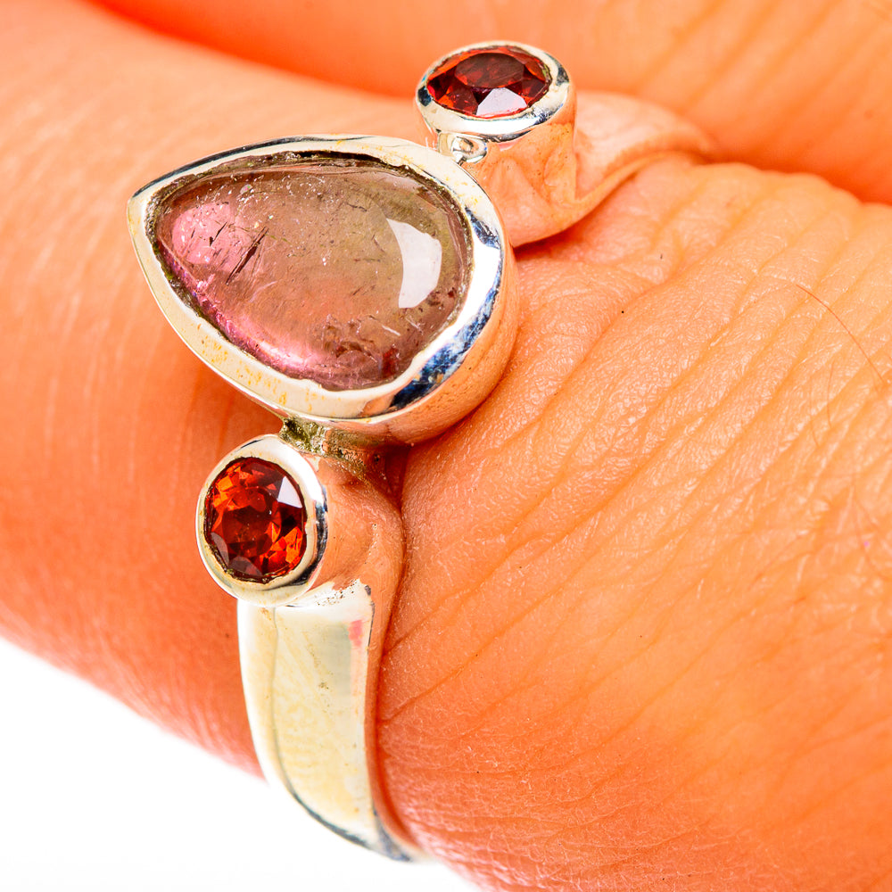 Pink Tourmaline Rings handcrafted by Anasilvercos - RING122067
