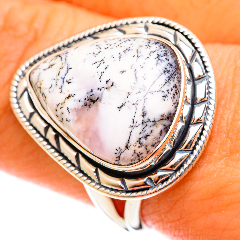Dendritic Opal Rings handcrafted by Anasilvercos - RING122074
