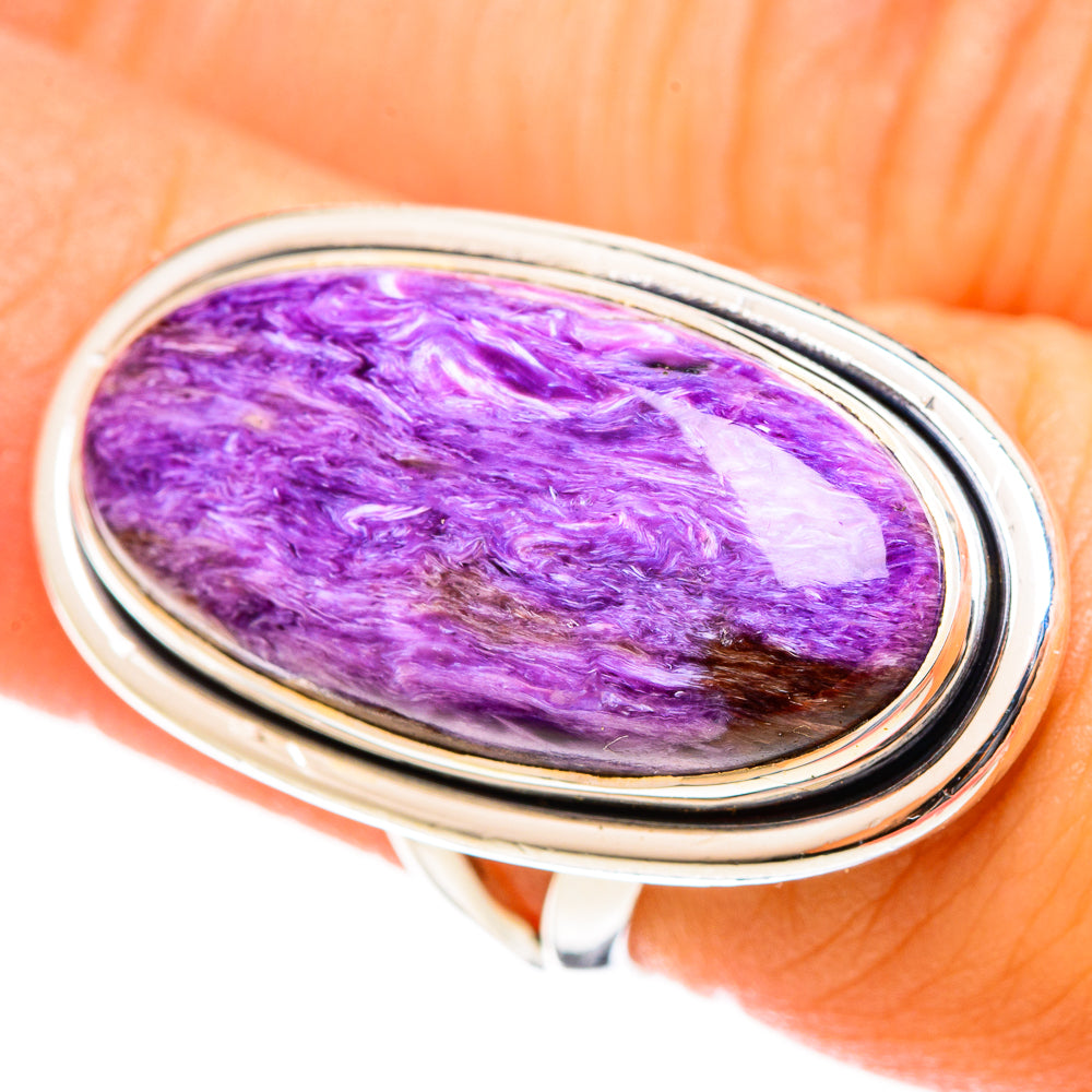 Charoite Rings handcrafted by Anasilvercos - RING122107
