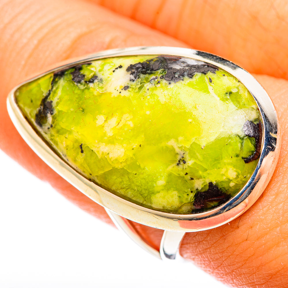 Lizardite Rings handcrafted by Anasilvercos - RING122116