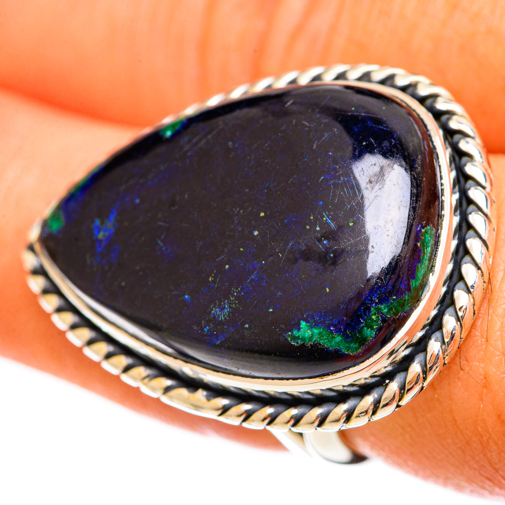 Azurite Rings handcrafted by Anasilvercos - RING122120