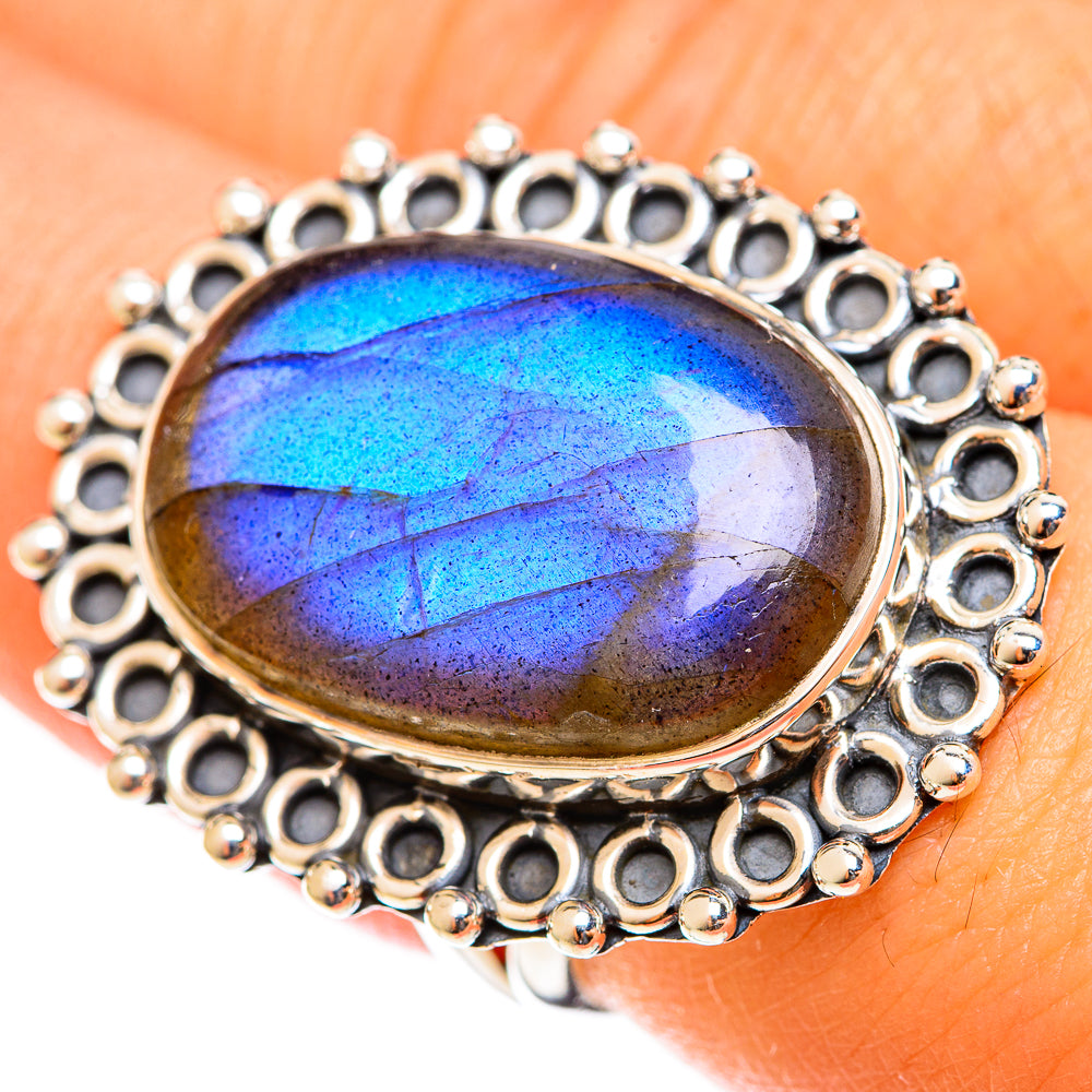 Labradorite Rings handcrafted by Anasilvercos - RING122160