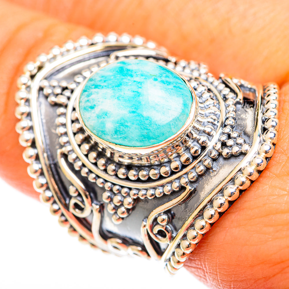 Amazonite Rings handcrafted by Anasilvercos - RING122210
