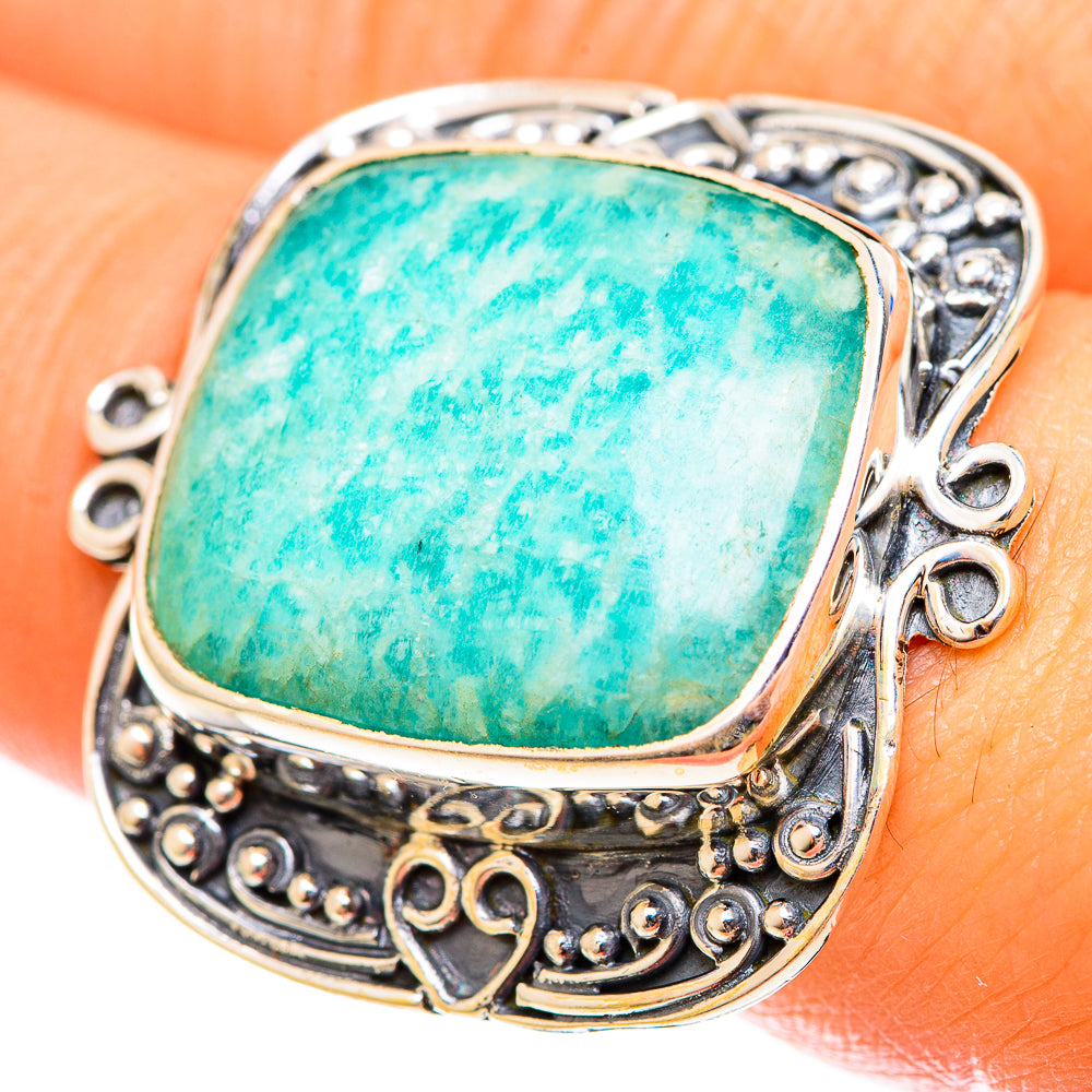 Amazonite Rings handcrafted by Anasilvercos - RING122213