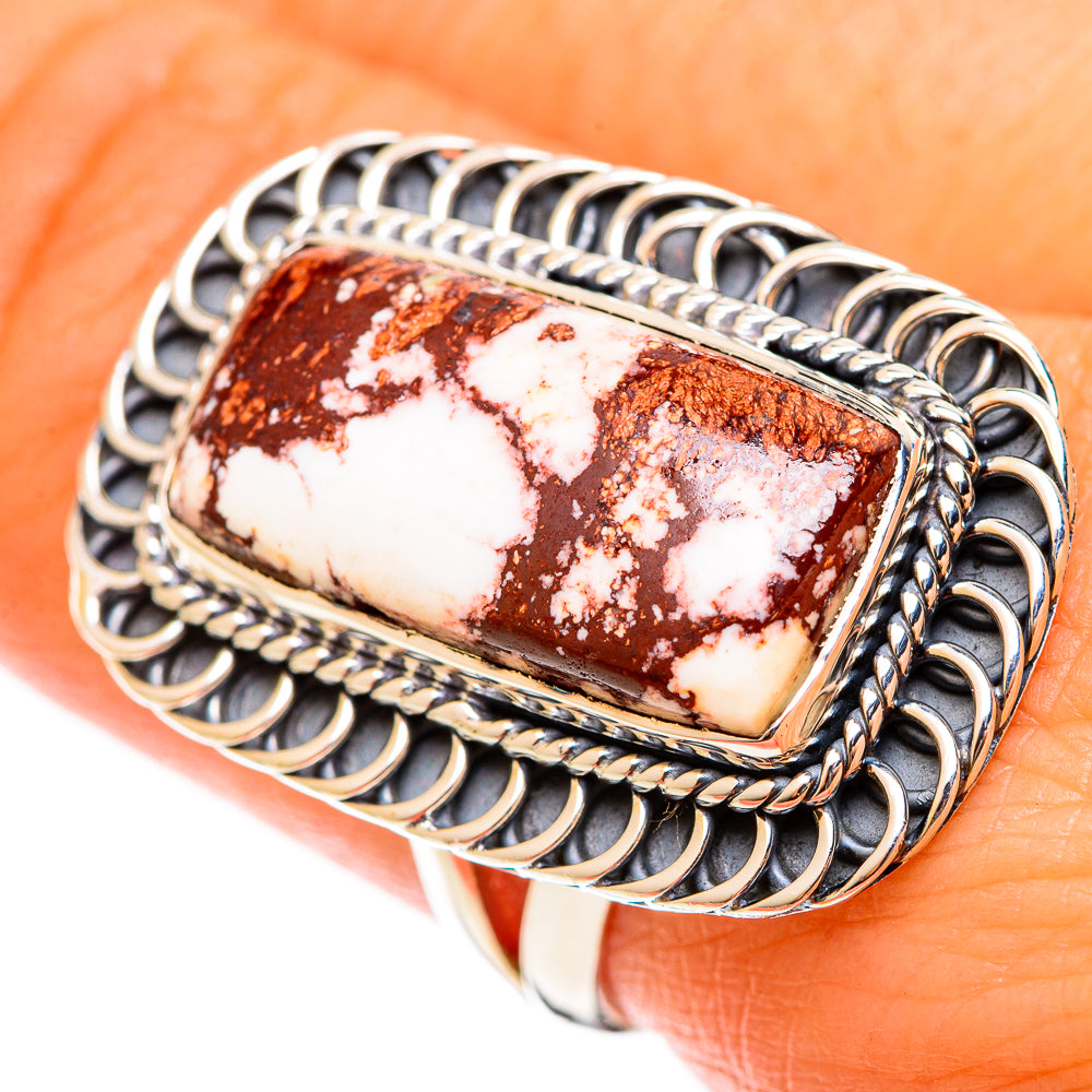 Wild Horse Jasper Rings handcrafted by Anasilvercos - RING122217