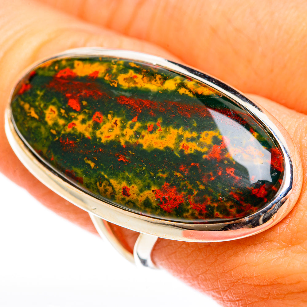 Bloodstone Rings handcrafted by Anasilvercos - RING122223