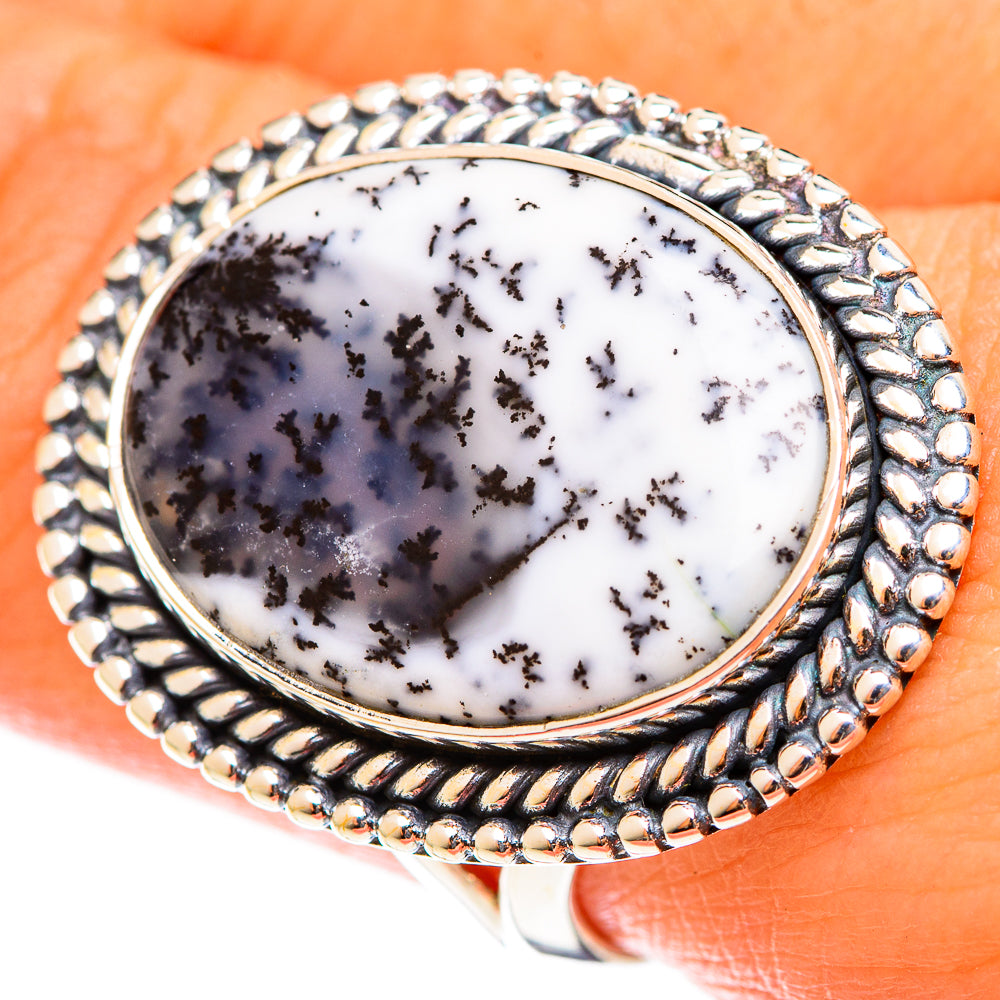 Dendritic Opal Rings handcrafted by Anasilvercos - RING122231