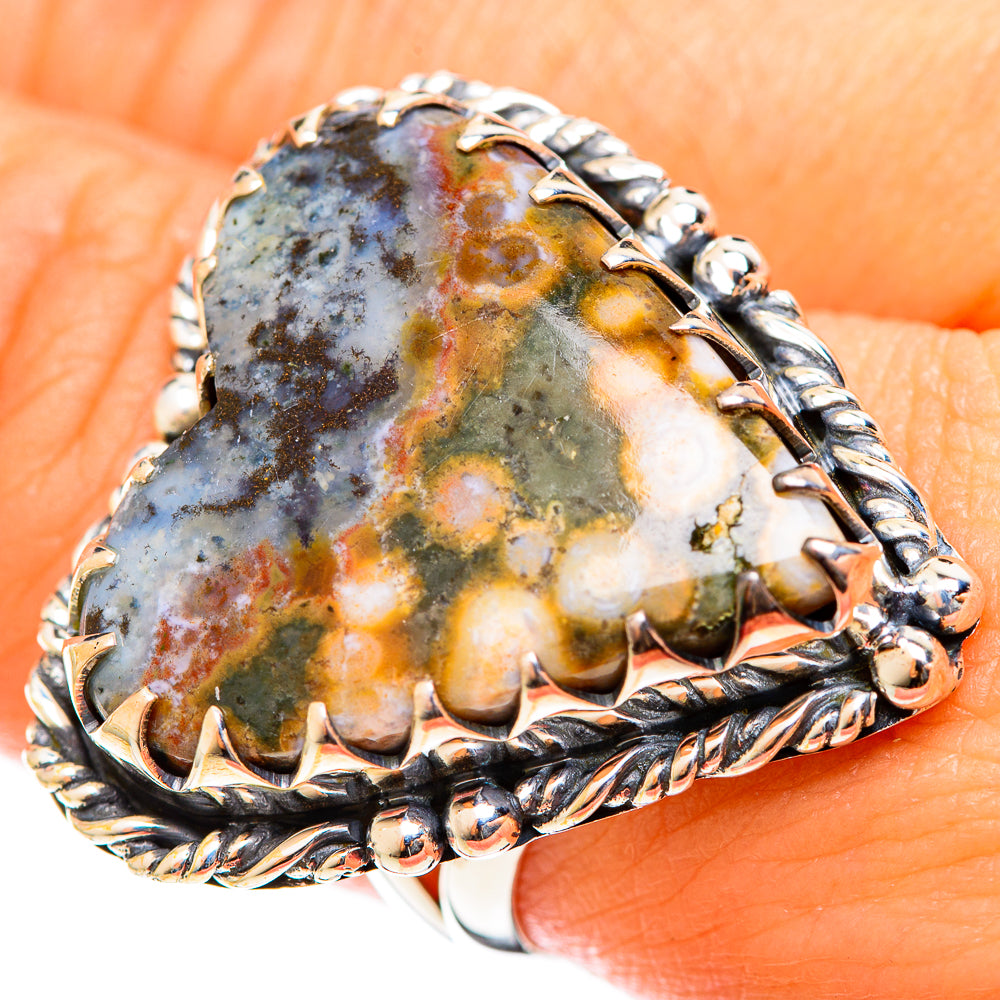 Ocean Jasper Rings handcrafted by Anasilvercos - RING122232