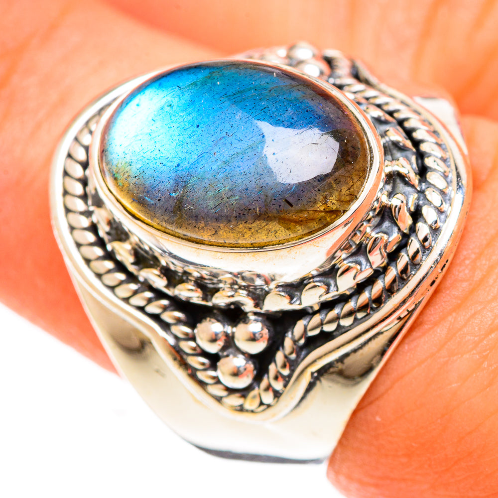 Labradorite Rings handcrafted by Anasilvercos - RING122241