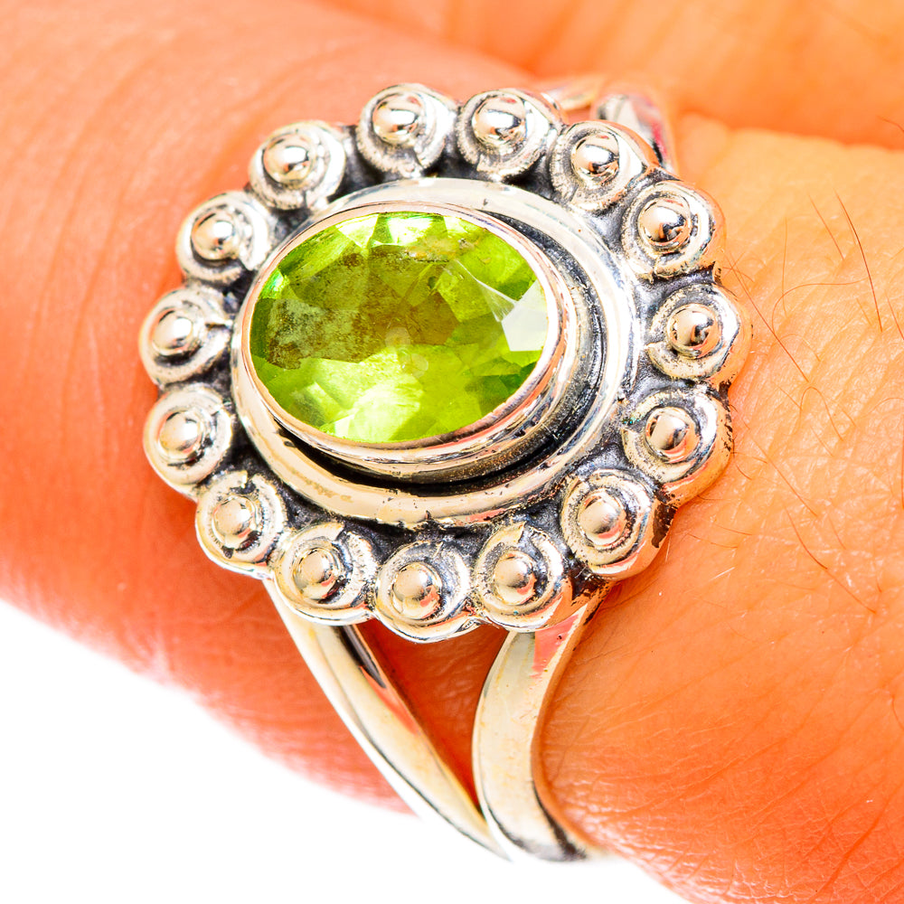 Peridot Rings handcrafted by Anasilvercos - RING122266