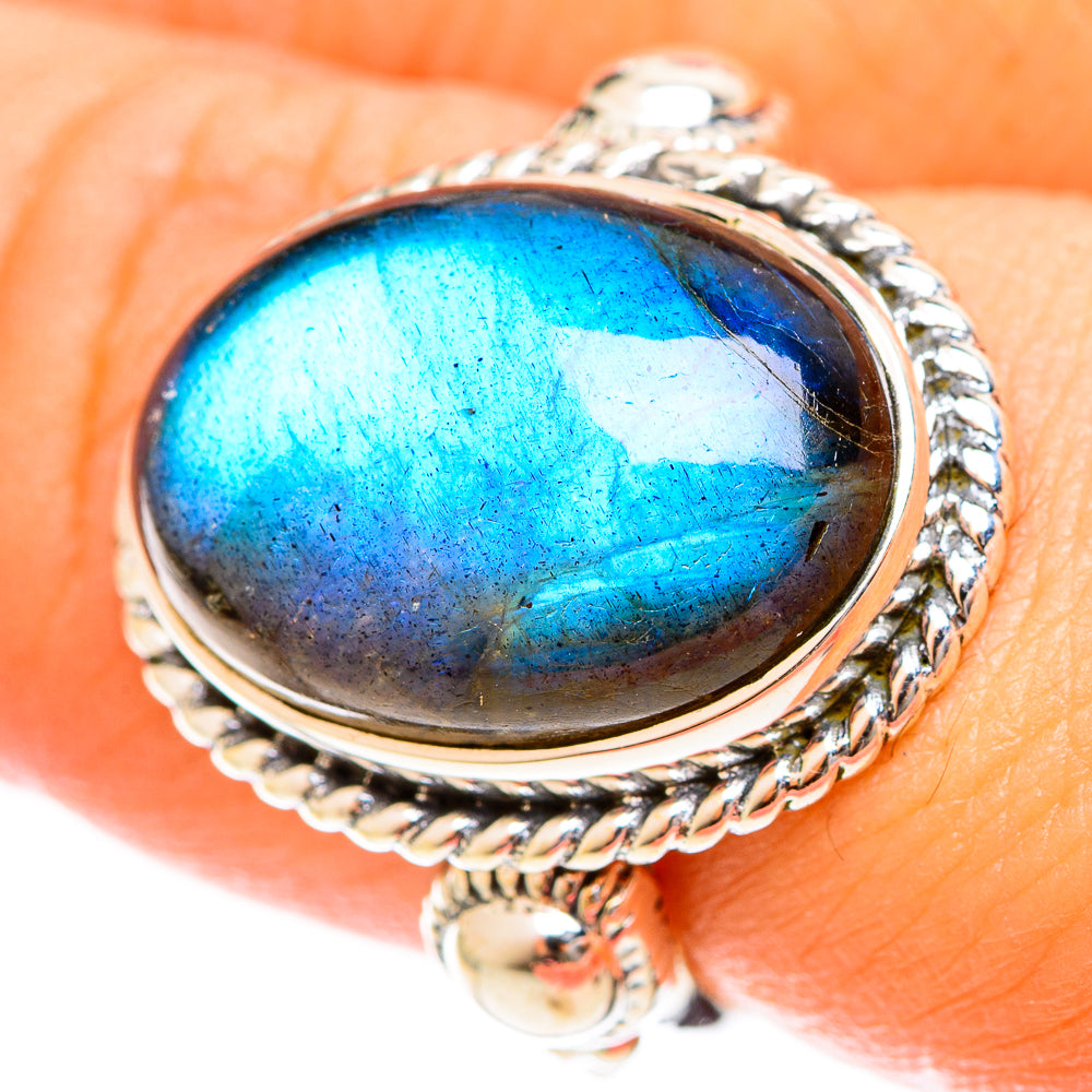 Labradorite Rings handcrafted by Anasilvercos - RING122284