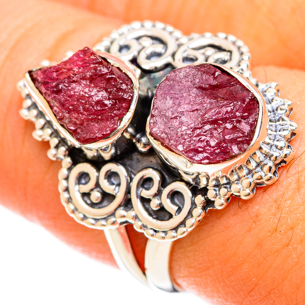 Pink Tourmaline Rings handcrafted by Anasilvercos - RING122293
