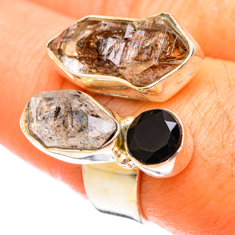Herkimer Diamond Rings handcrafted by Anasilvercos - RING122298