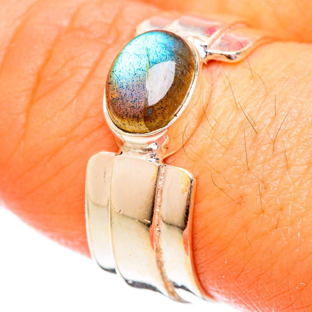 Labradorite Rings handcrafted by Anasilvercos - RING122324