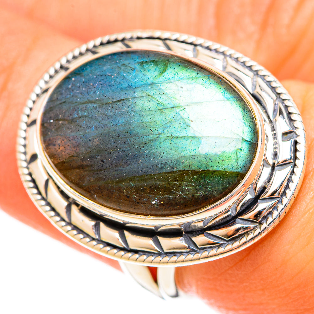 Labradorite Rings handcrafted by Anasilvercos - RING122326