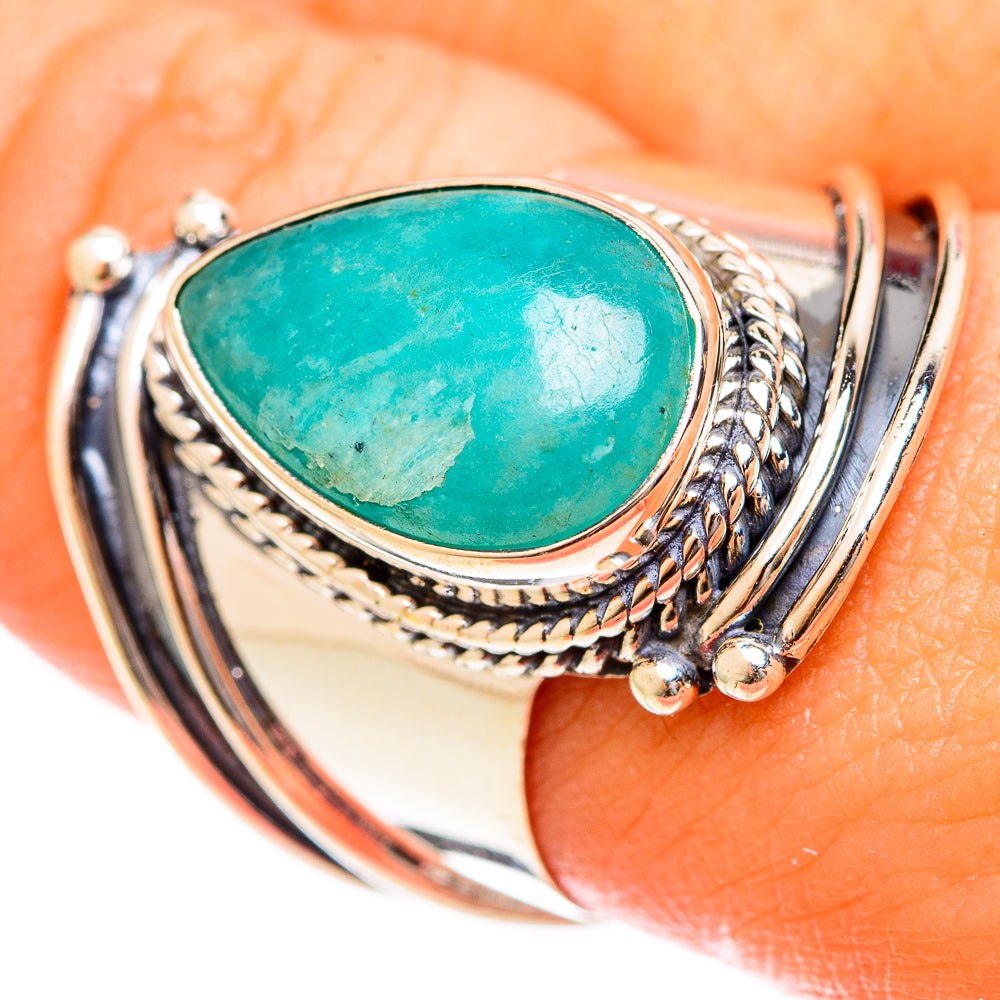 Amazonite Rings handcrafted by Anasilvercos - RING122329