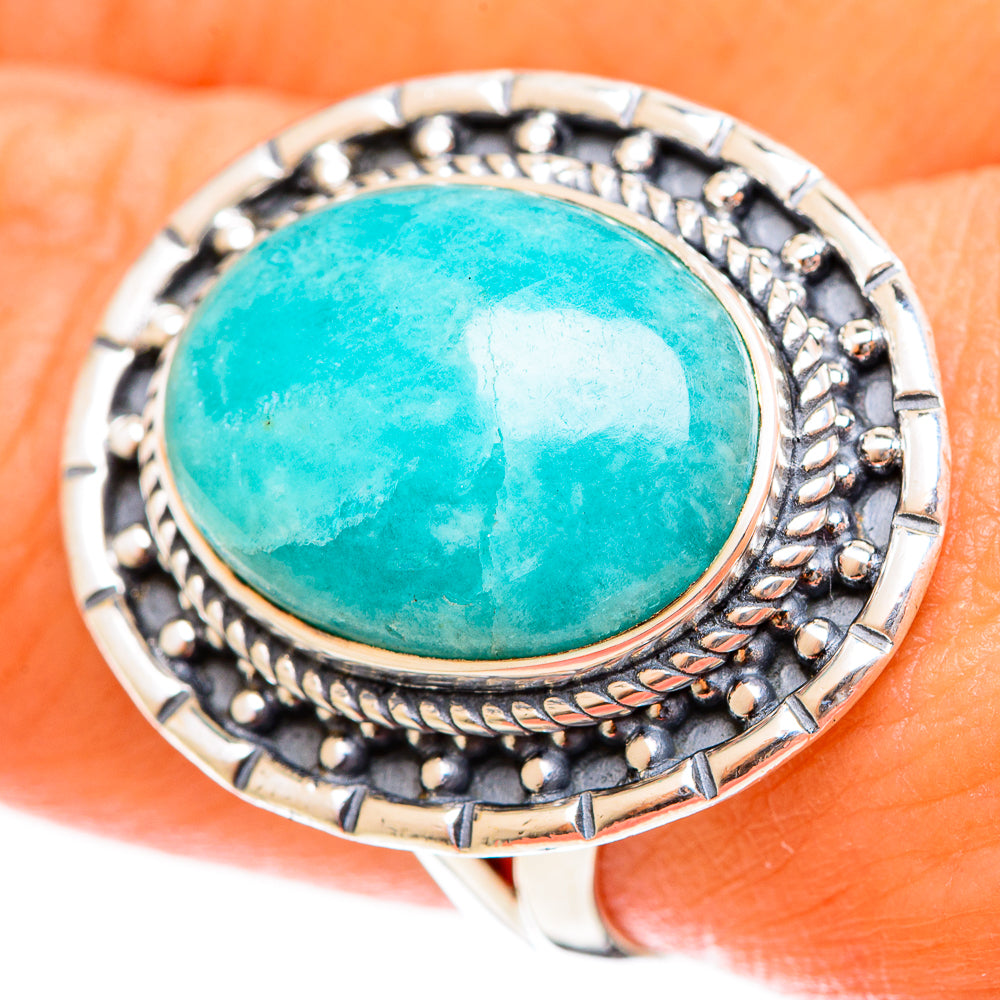 Amazonite Rings handcrafted by Anasilvercos - RING122330