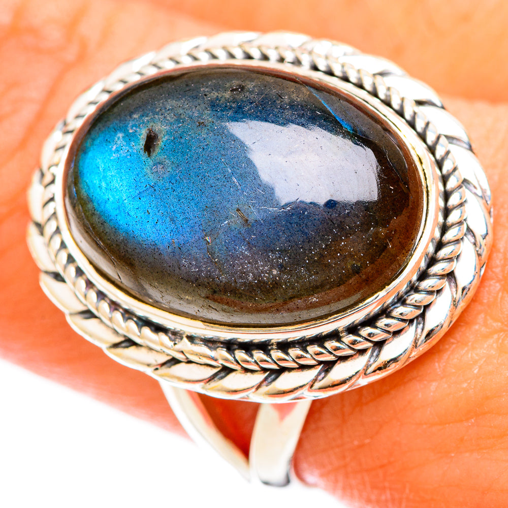 Labradorite Rings handcrafted by Anasilvercos - RING122336