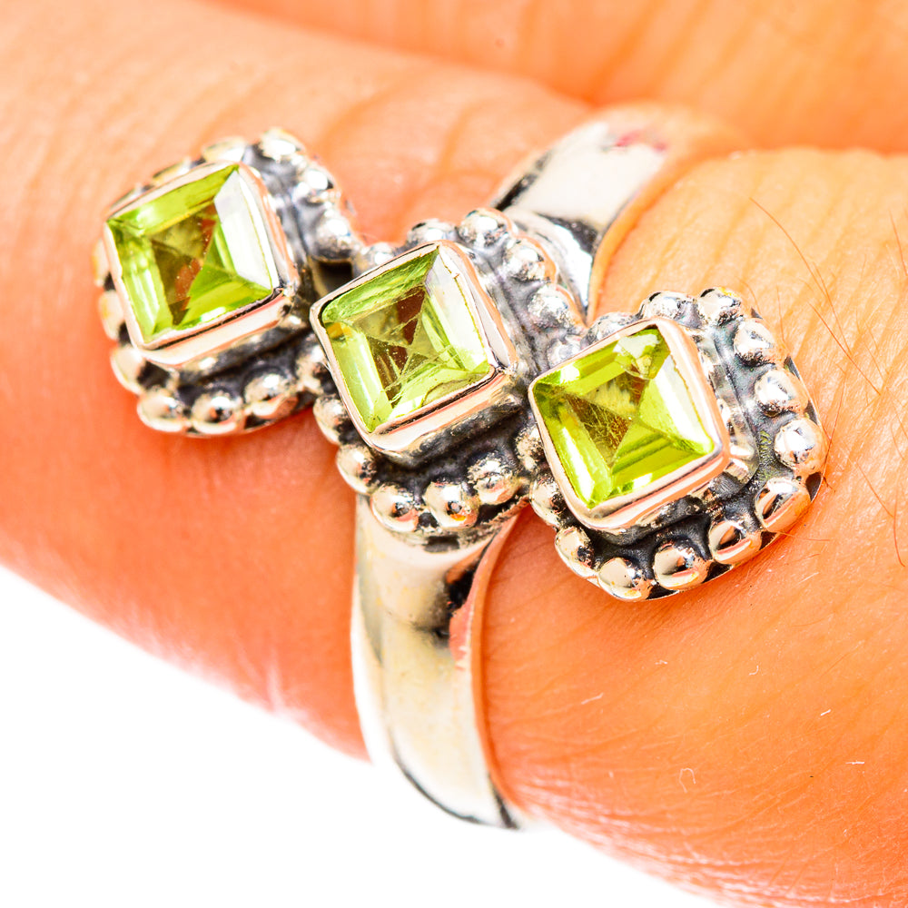 Peridot Rings handcrafted by Anasilvercos - RING122349