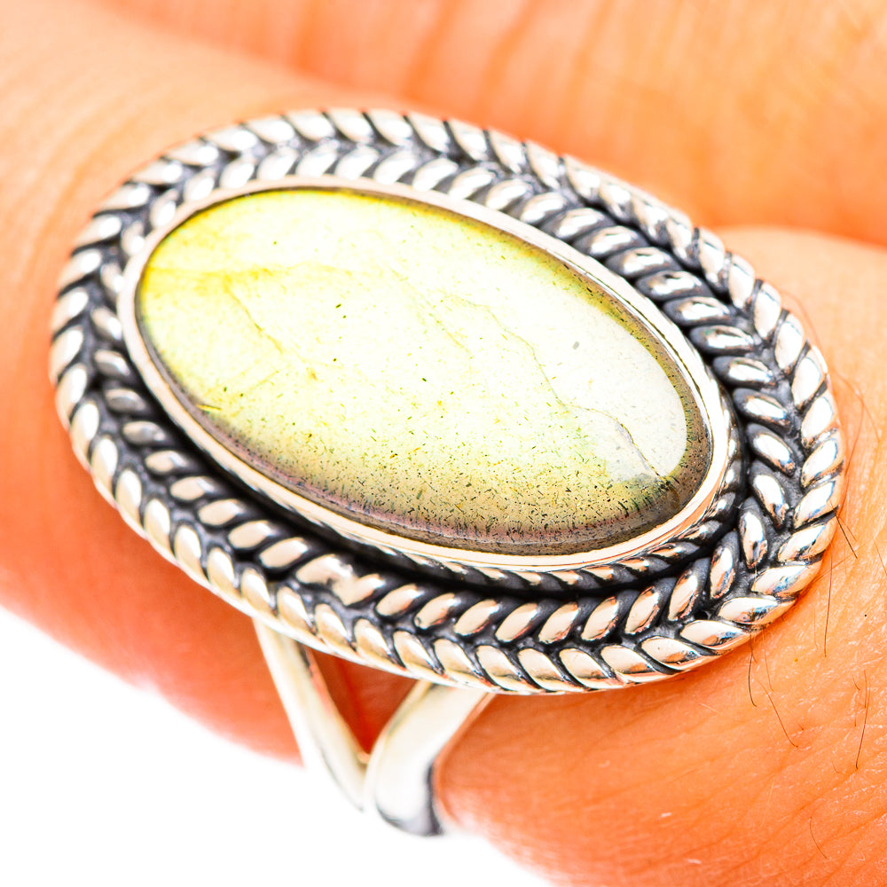 Labradorite Rings handcrafted by Anasilvercos - RING122350