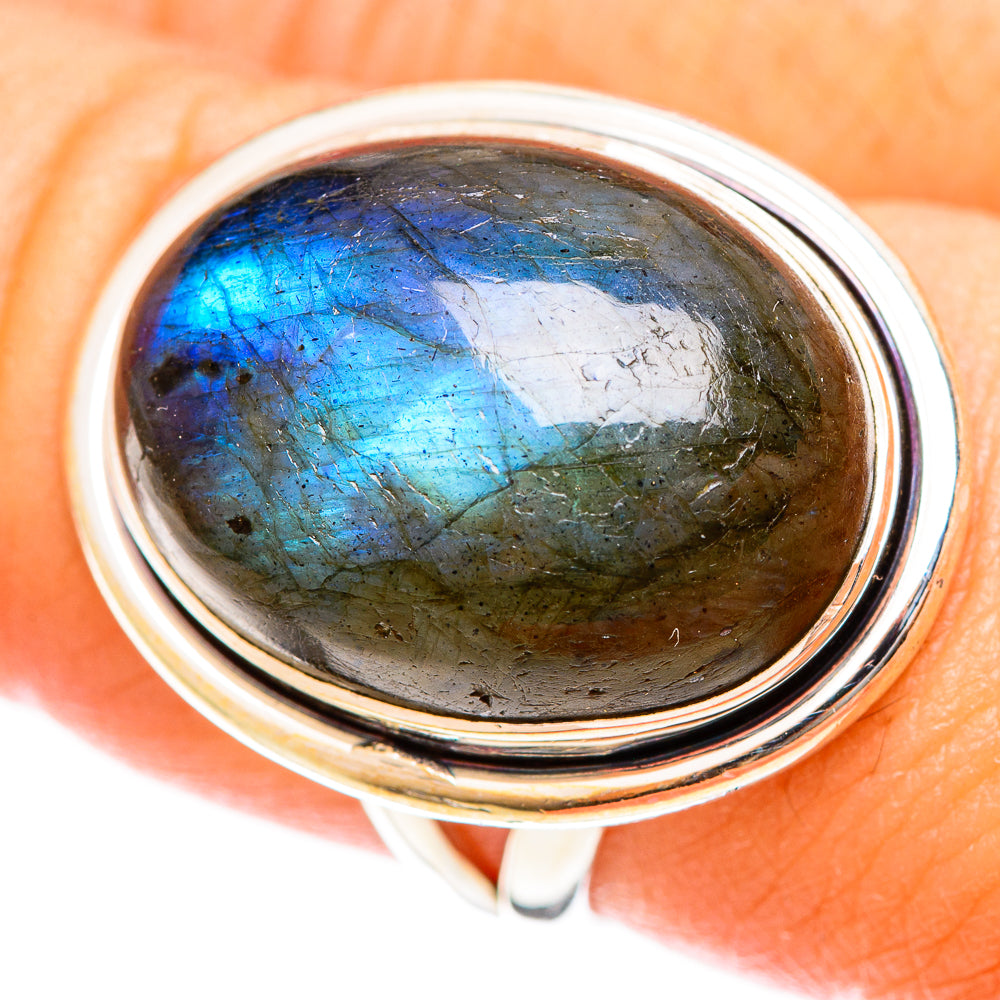 Labradorite Rings handcrafted by Anasilvercos - RING122356