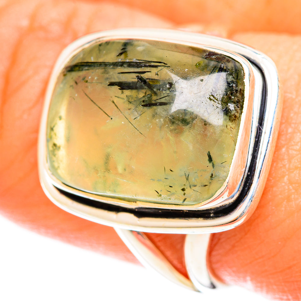 Prehnite Rings handcrafted by Anasilvercos - RING122365