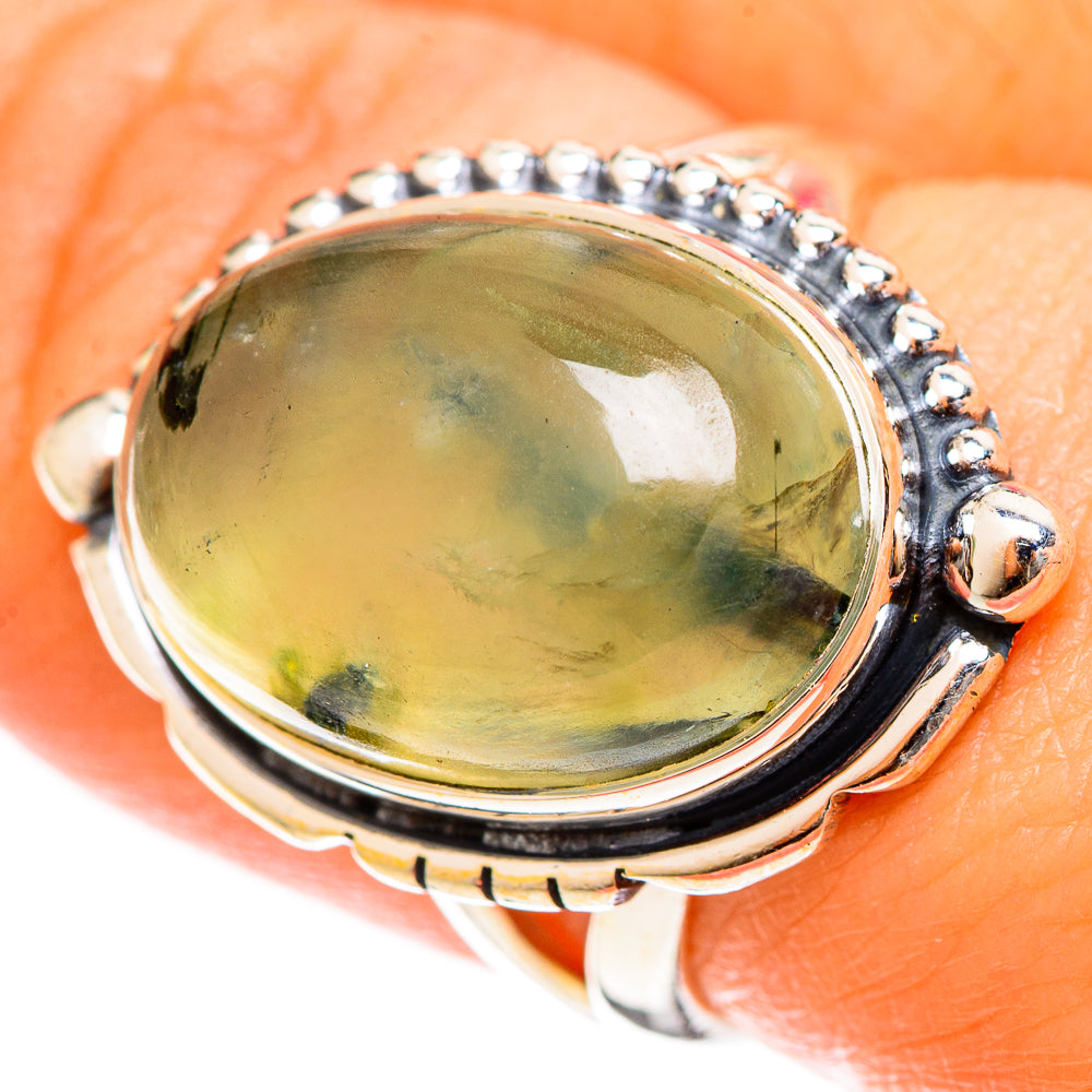 Prehnite Rings handcrafted by Anasilvercos - RING122367