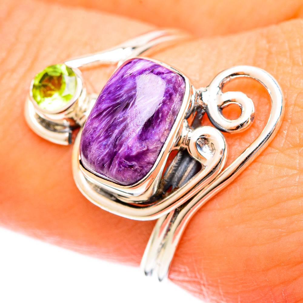 Charoite Rings handcrafted by Anasilvercos - RING122370