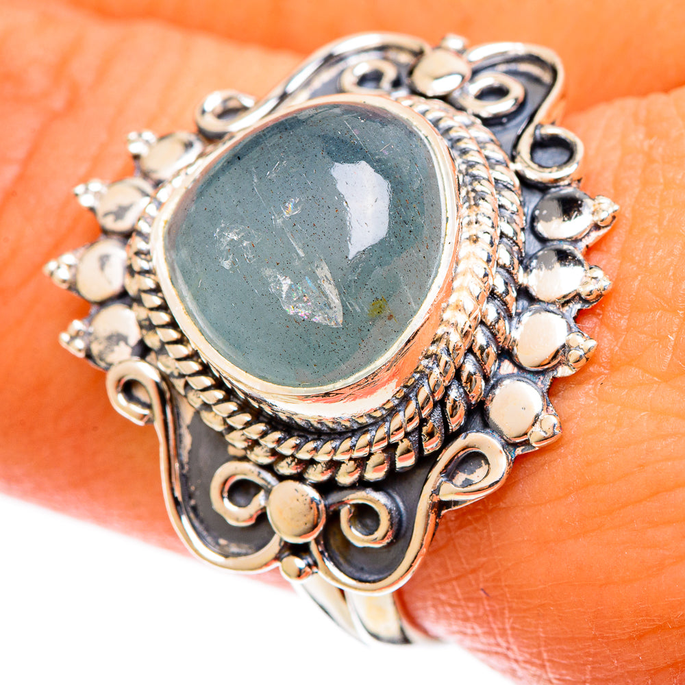 Aquamarine Rings handcrafted by Anasilvercos - RING122375