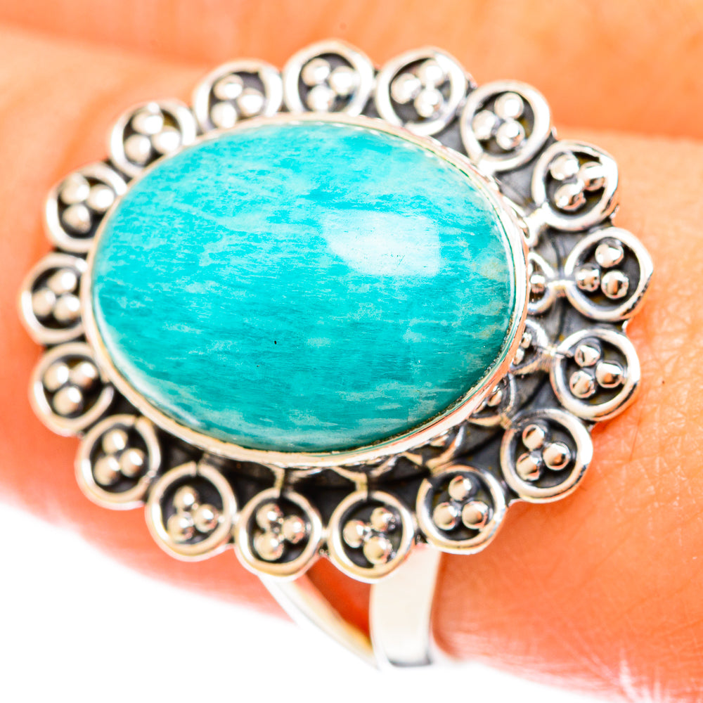Amazonite Rings handcrafted by Anasilvercos - RING122381