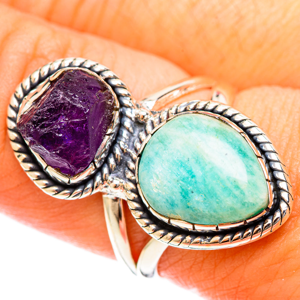 Amazonite Rings handcrafted by Anasilvercos - RING122386