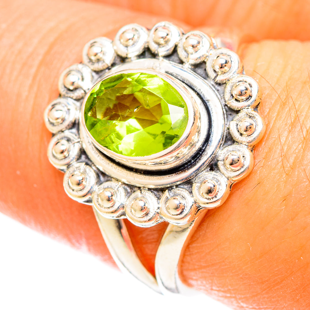 Peridot Rings handcrafted by Anasilvercos - RING122387