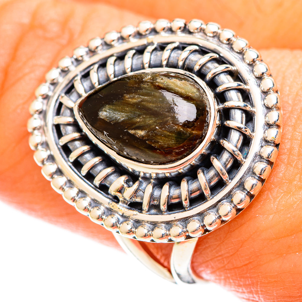 Seraphinite Rings handcrafted by Anasilvercos - RING122390