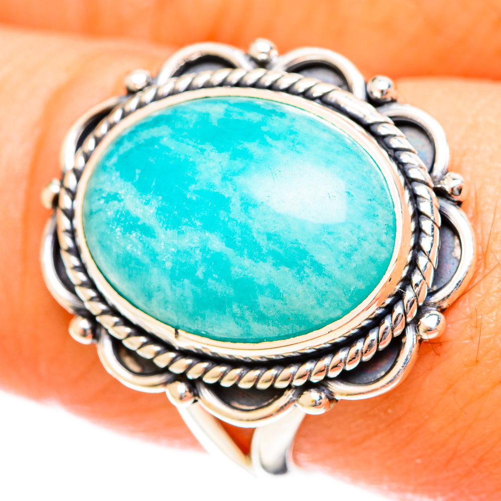 Amazonite Rings handcrafted by Anasilvercos - RING122391