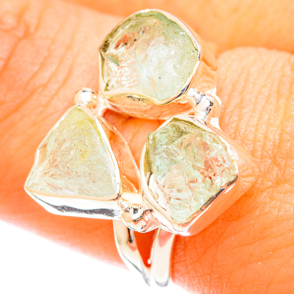 Aquamarine Rings handcrafted by Anasilvercos - RING122399
