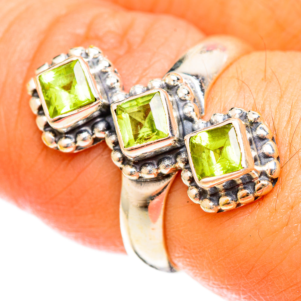 Peridot Rings handcrafted by Anasilvercos - RING122404