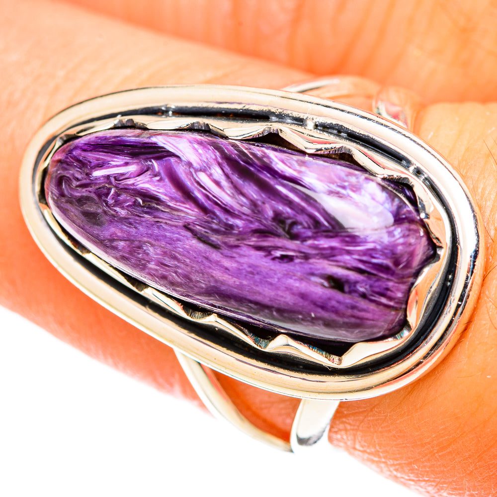 Charoite Rings handcrafted by Anasilvercos - RING122411