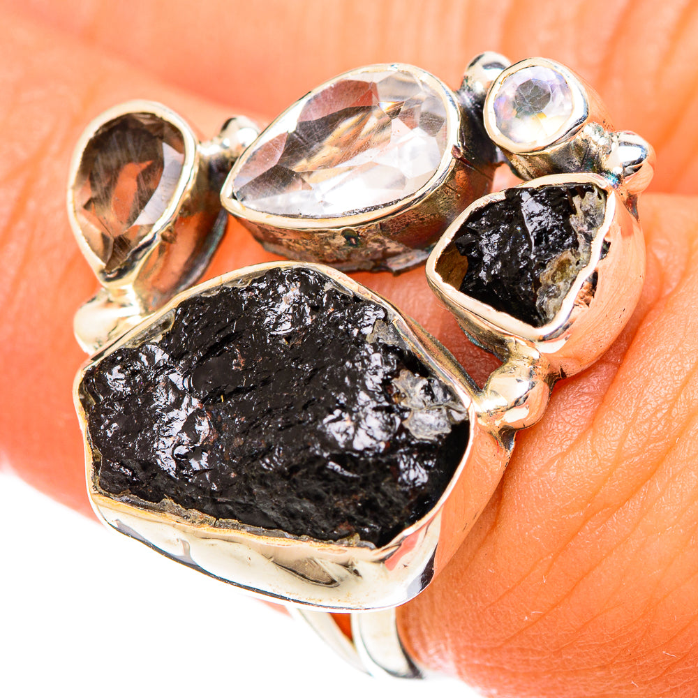 Black Tourmaline Rings handcrafted by Anasilvercos - RING122413