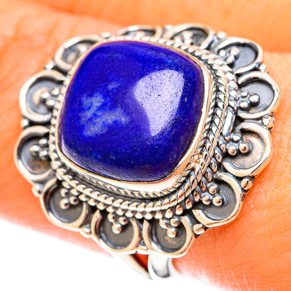 Lapis Lazuli Rings handcrafted by Anasilvercos - RING122419