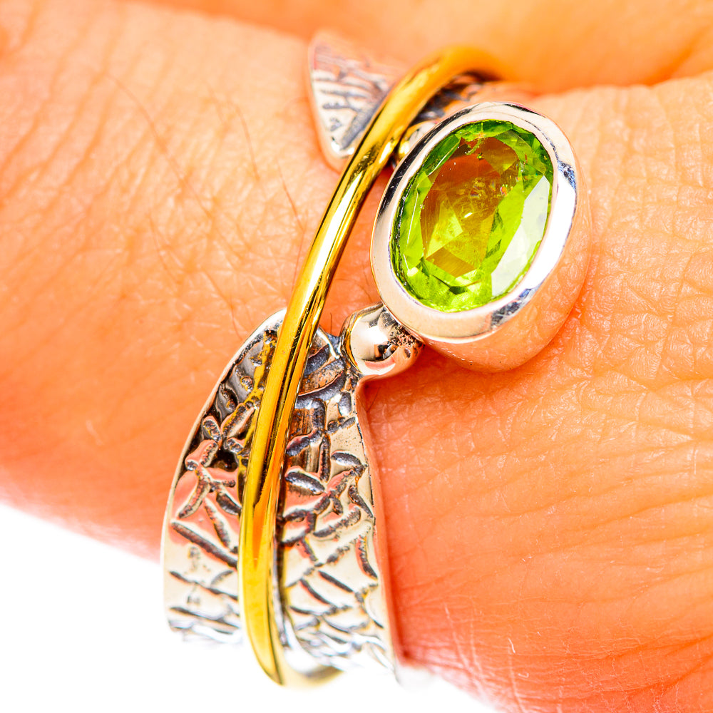 Peridot Rings handcrafted by Anasilvercos - RING122421