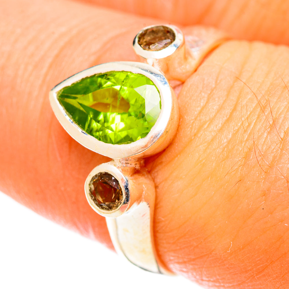 Peridot Rings handcrafted by Anasilvercos - RING122423