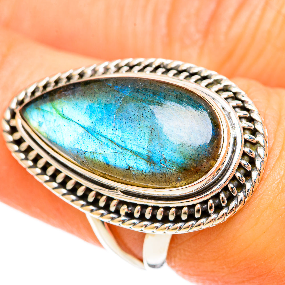Labradorite Rings handcrafted by Anasilvercos - RING122434