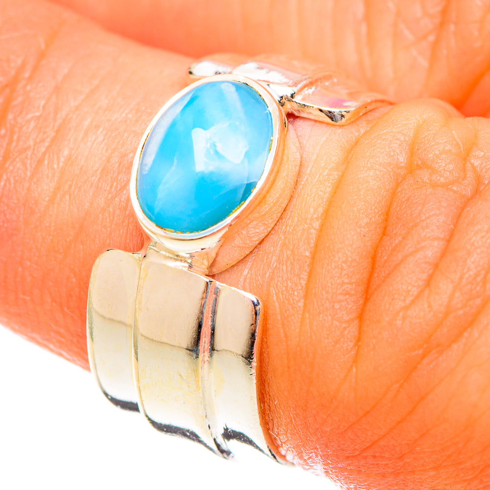 Larimar Rings handcrafted by Anasilvercos - RING122439