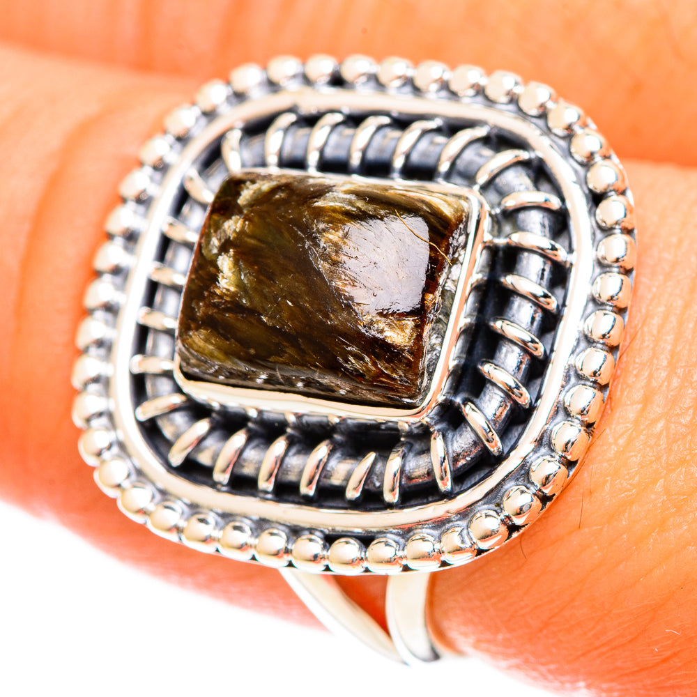 Seraphinite Rings handcrafted by Anasilvercos - RING122442